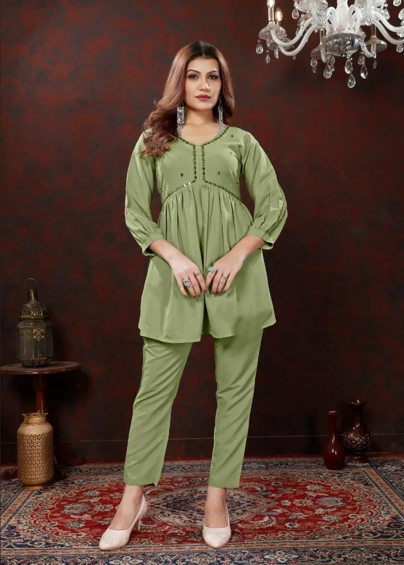 Sage Green Maaza Cotton Co-ord set